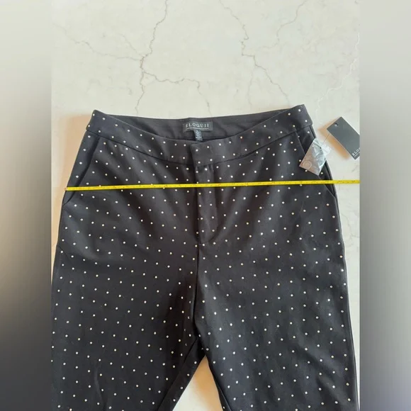 NWT Eloquii Sequin Black Capris - size 14 - Picture 8 of 10